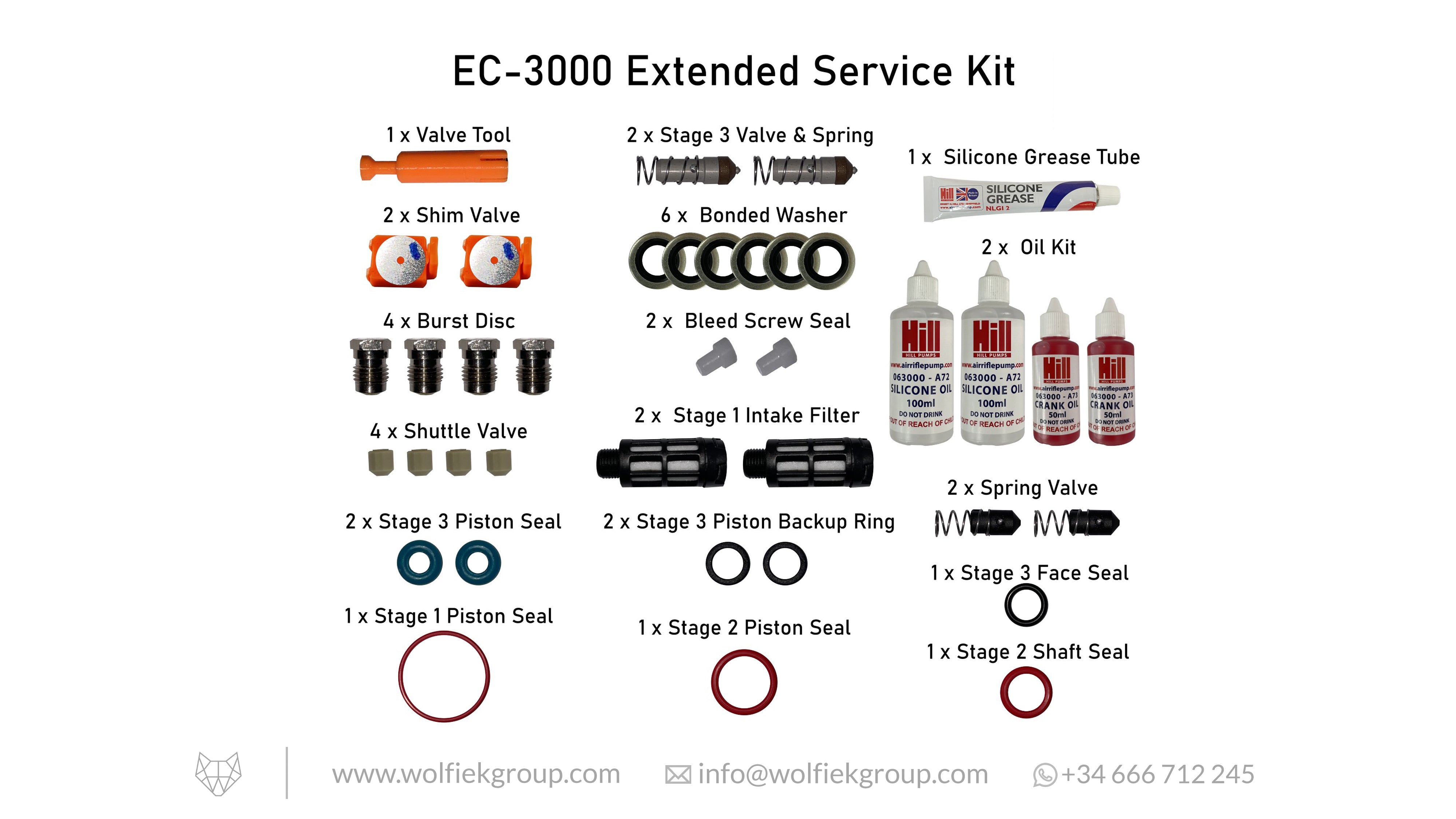 Hill EC-3000 Extended Service Kit